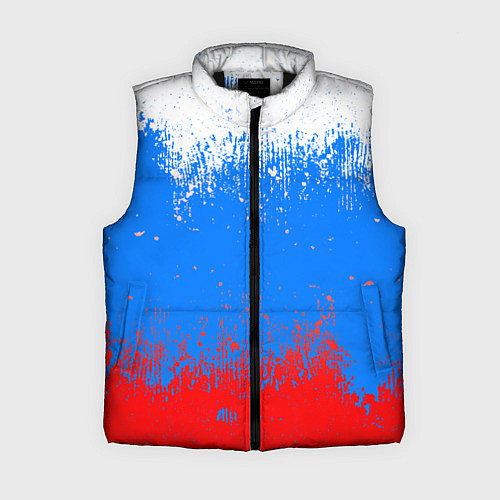 Женский жилет Патриот - флаг / 3D-Черный – фото 1