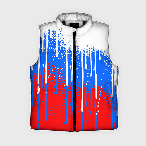 Женский жилет Патриот - флаг / 3D-Черный – фото 1