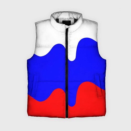 Женский жилет Патриот - флаг / 3D-Черный – фото 1