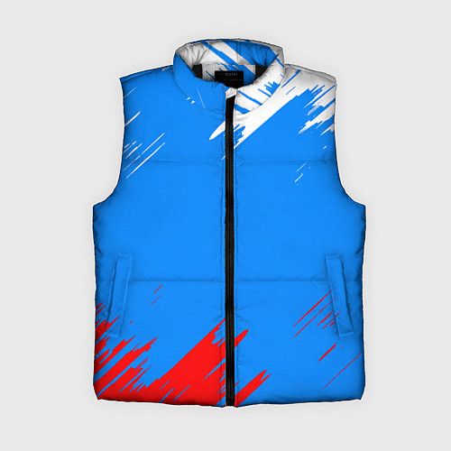 Женский жилет Патриот Россия - флаг / 3D-Черный – фото 1