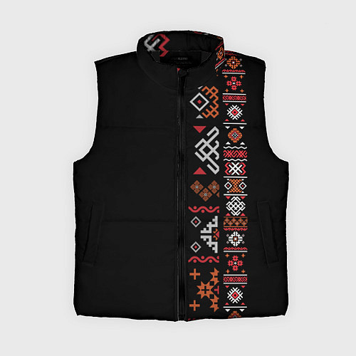 Женский жилет Славянские традиции и культура / 3D-Черный – фото 1