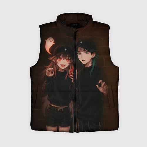 Женский жилет Ху Тао и Сяо пейринг / 3D-Черный – фото 1