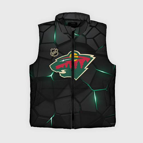 Женский жилет Миннесота Уайлд - плиты с подсветкой / 3D-Черный – фото 1