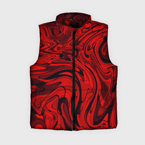 Женский жилет Красный смешение пластика / 3D-Черный – фото 1