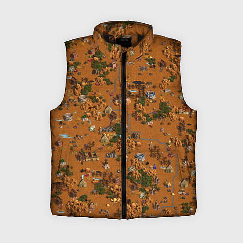 Женский жилет Земли Фабрики - Герои 3 / 3D-Черный – фото 1