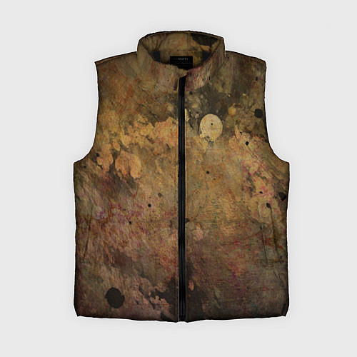 Женский жилет Абстракция - dark pink paint spill / 3D-Черный – фото 1