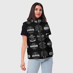 Женский жилет Easter holidays, цвет: 3D-черный — фото 2