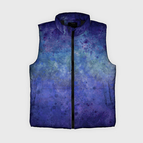 Женский жилет Абстракция - blue tunnel / 3D-Черный – фото 1