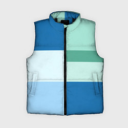 Женский жилет Мятное небо колор-блок