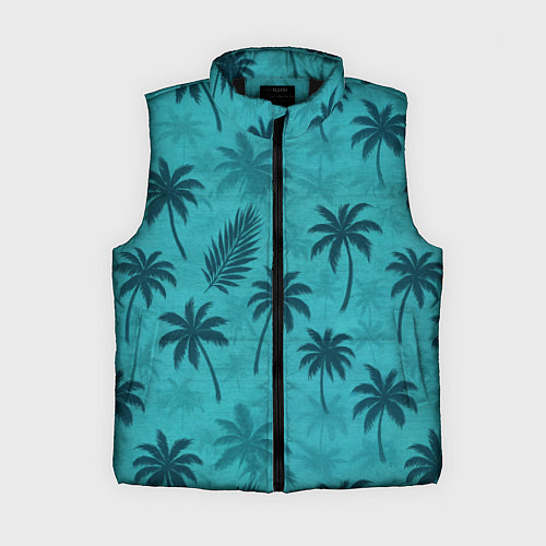 Женский жилет Гавайский стиль - Томми Версетти / 3D-Черный – фото 1