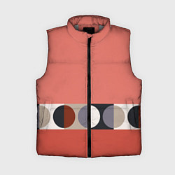 Женский жилет Луна Малевича розовый томат, цвет: 3D-светло-серый