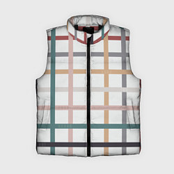 Женский жилет Плетенка пастельная