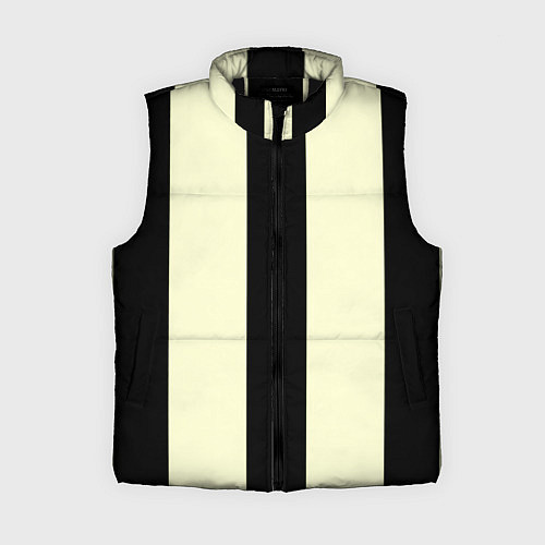Женский жилет Color black beige line / 3D-Черный – фото 1
