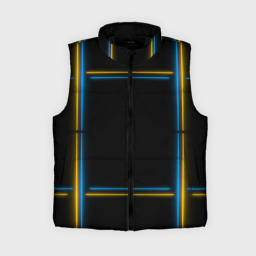Женский жилет Neon yellow light blue / 3D-Черный – фото 1