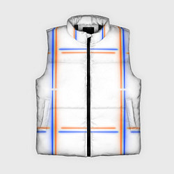 Женский жилет Neon white orange blue, цвет: 3D-черный
