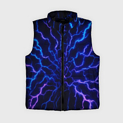 Женский жилет Разряд молнии текстура, цвет: 3D-черный