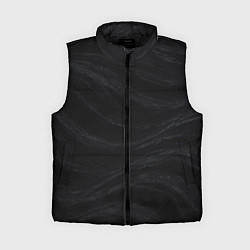 Женский жилет Черная волнистая текстура