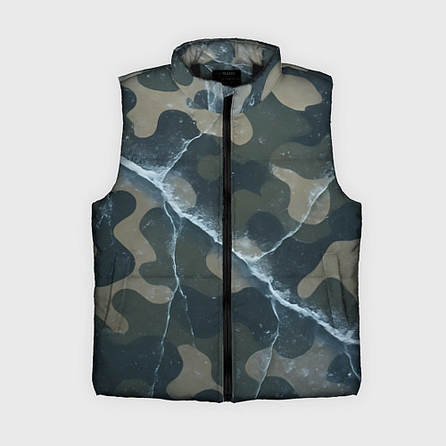 Женский жилет Ледяной камуфляж / 3D-Черный – фото 1