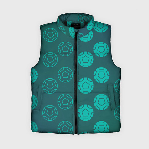 Женский жилет Спортивные мячи / 3D-Черный – фото 1