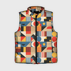 Женский жилет Ритмы Баухауса, цвет: 3D-черный