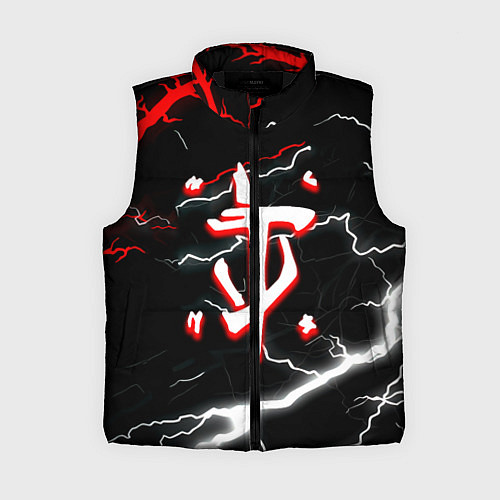 Женский жилет Doom шторм текстура / 3D-Черный – фото 1