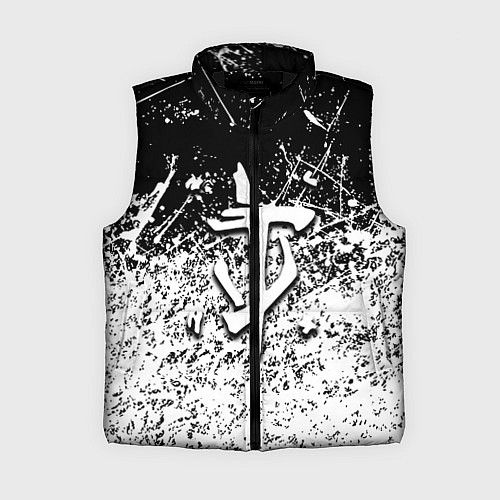 Женский жилет Doom краски всплеск кисти / 3D-Черный – фото 1