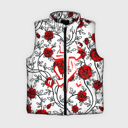 Женский жилет Doom розы / 3D-Черный – фото 1