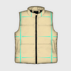 Женский жилет Color beige green stripes