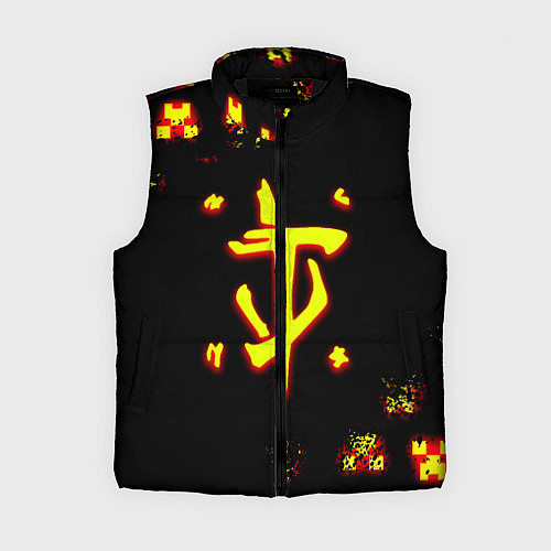 Женский жилет Doom x minecraft / 3D-Черный – фото 1