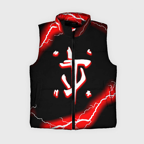 Женский жилет Doom красный шторм / 3D-Черный – фото 1