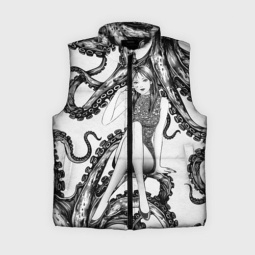 Женский жилет Junji Ito Death Stranding Tomie and octopus patter / 3D-Черный – фото 1