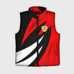 Женский жилет Россия - красный спорт