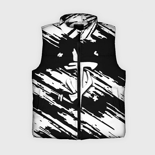 Женский жилет Doom краски полосы / 3D-Черный – фото 1