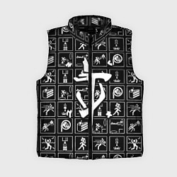 Женский жилет Doom x portal, цвет: 3D-черный