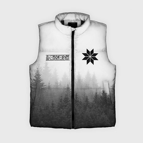 Женский жилет Лес - это мой храм / 3D-Черный – фото 1