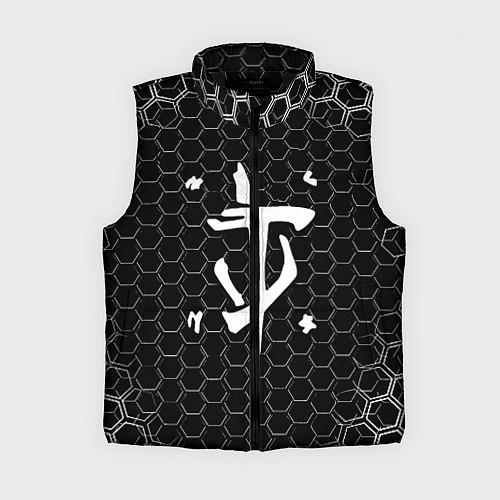 Женский жилет Doom соты текстура / 3D-Черный – фото 1