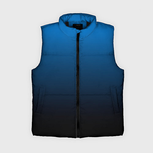 Женский жилет Blue gradient / 3D-Черный – фото 1
