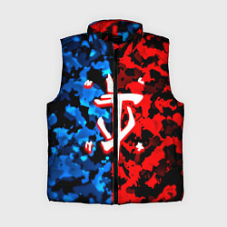 Женский жилет Doom камуфляж текстура, цвет: 3D-черный