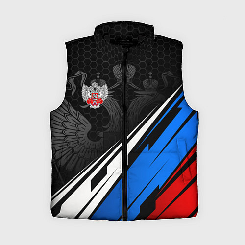 Женский жилет Федерация бокса России - триколор / 3D-Черный – фото 1