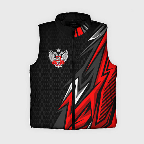 Женский жилет Федерация бокса - Россия / 3D-Черный – фото 1