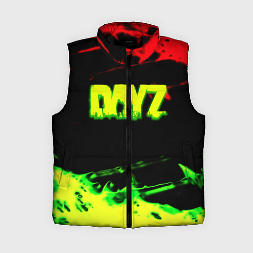 Женский жилет Dayz кислотные краски штрихи / 3D-Черный – фото 1