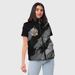 Женский жилет Российская империя - монохромный, цвет: 3D-черный — фото 2