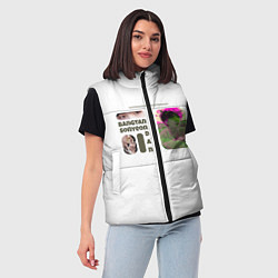 Женский жилет Шуга - BTS, цвет: 3D-черный — фото 2