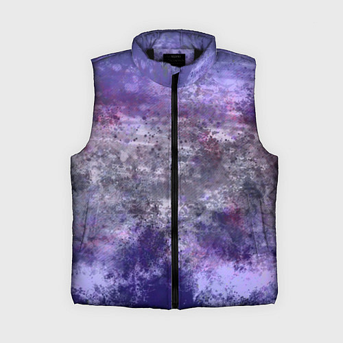 Женский жилет Абстракция - blue-violet night sky / 3D-Черный – фото 1