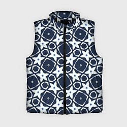 Женский жилет Звезды и ромбы на синем