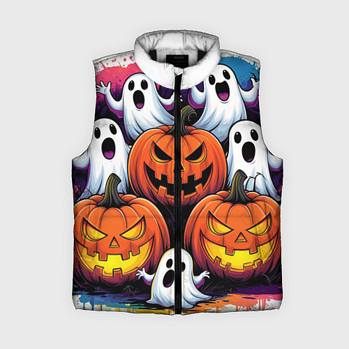 Женский жилет Happy Halloween 25 / 3D-Черный – фото 1