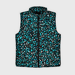 Женский жилет Голубые неоновые крапинки