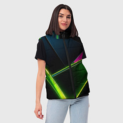 Женский жилет Неоновое освещение, цвет: 3D-черный — фото 2