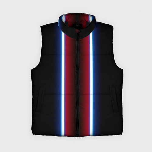 Женский жилет Color white blue red neon / 3D-Черный – фото 1