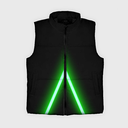 Женский жилет Color neon green / 3D-Черный – фото 1